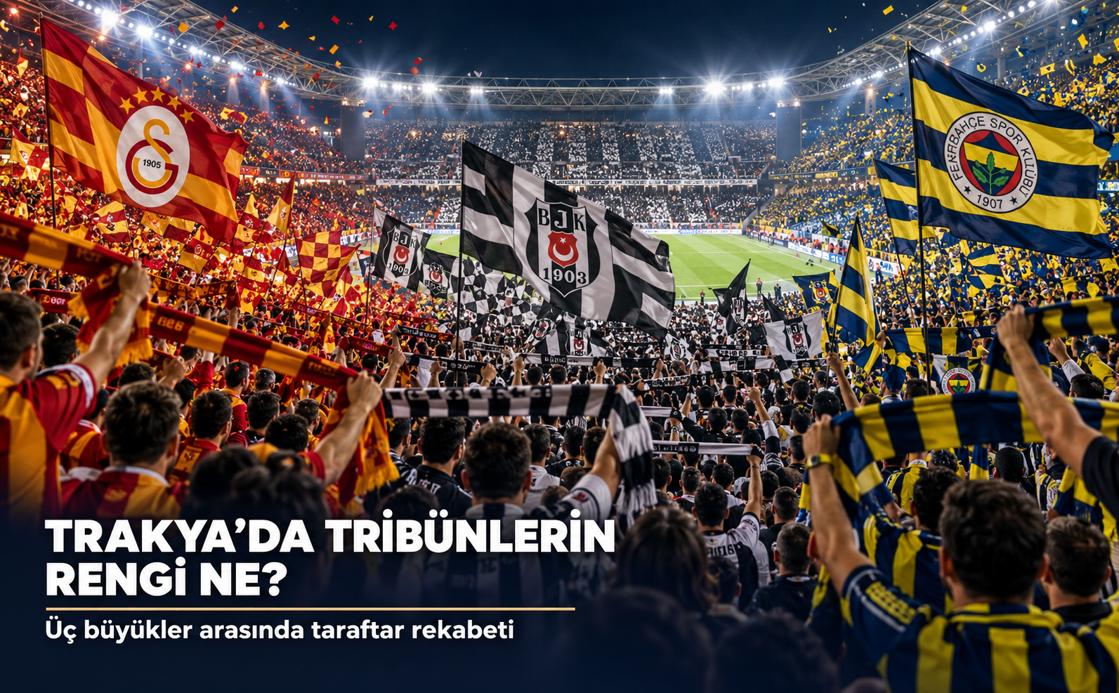 Trakya Tribünlerinde Üç Renk